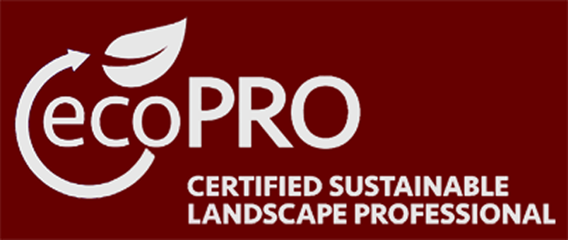 EcoPRO logo for sustainable landscape professional certification.